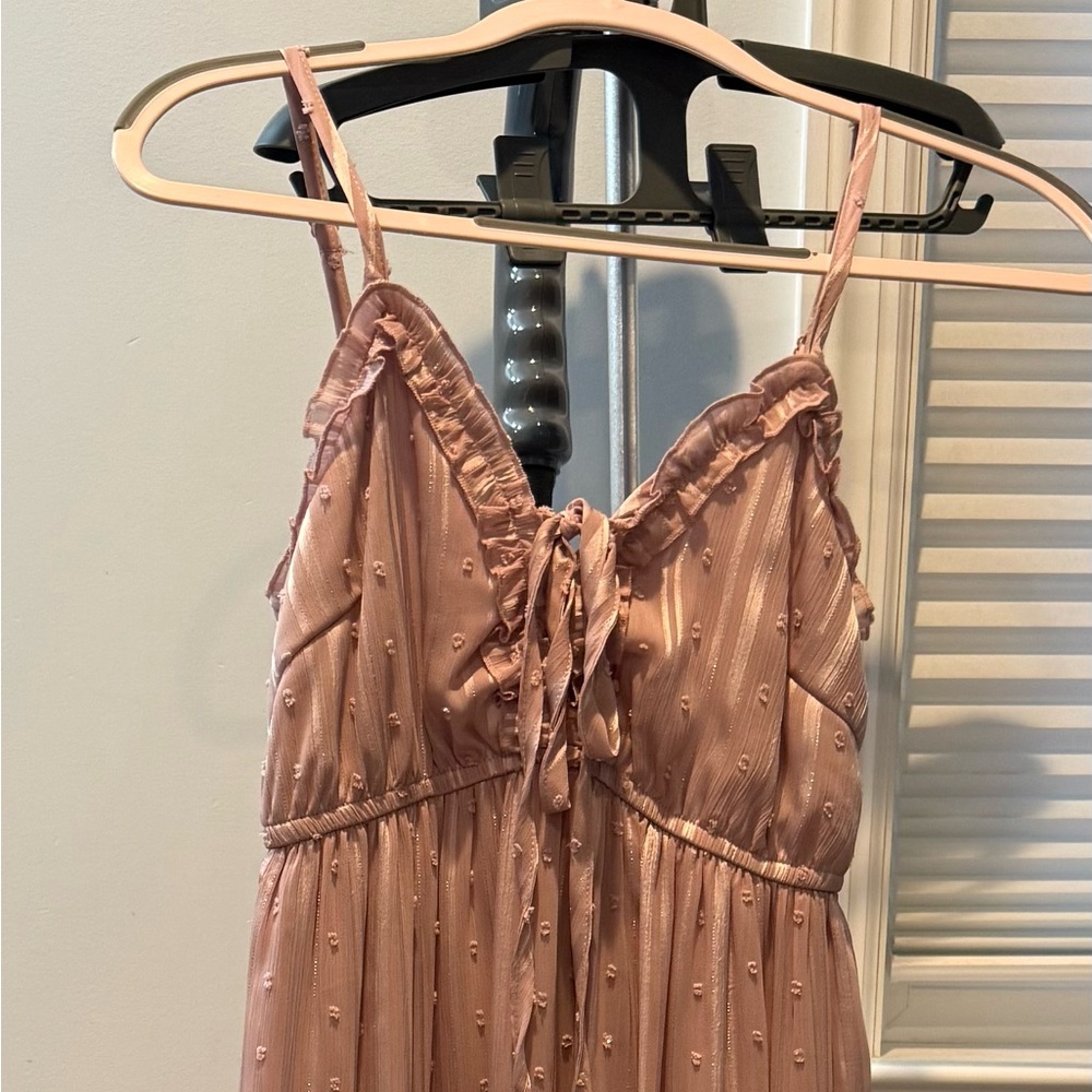 Chic Blush pink maxi dress